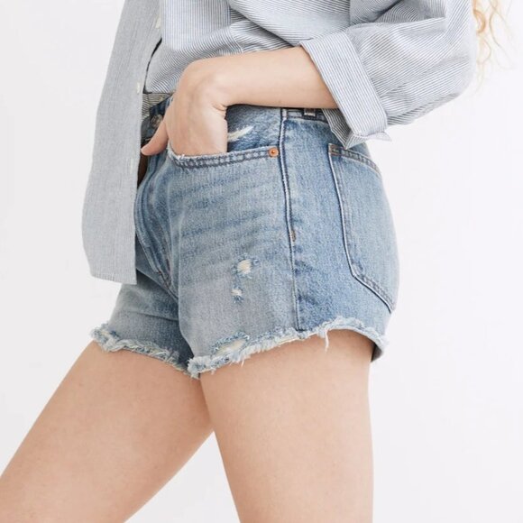Madewell Pants - Madewell Relaxed Denim Shorts in Renfield Wash Size 29